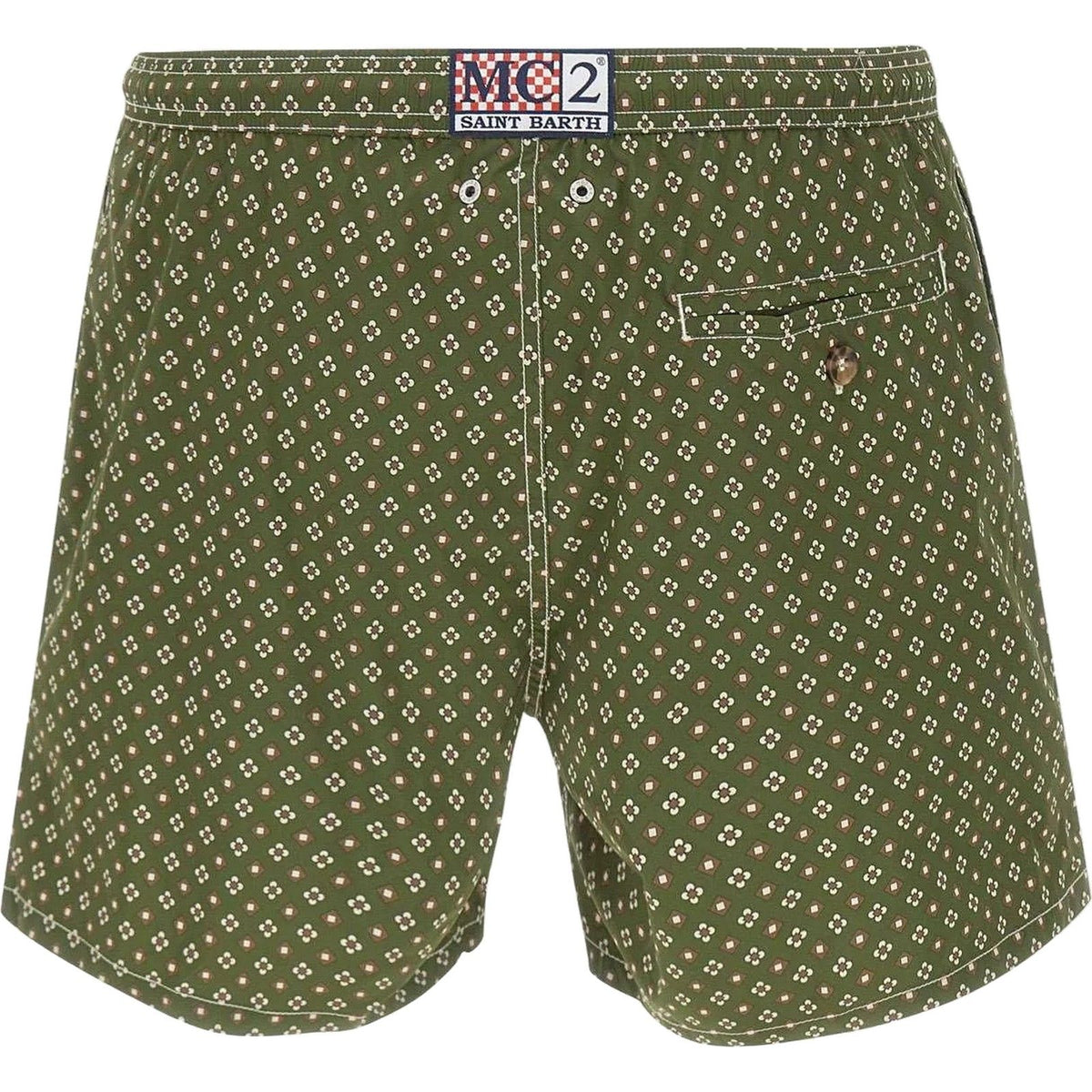 Pantaloncini e calzoncini Uomo Mc2 Saint Barth - Ultralight Stretch Swim Short - Verde