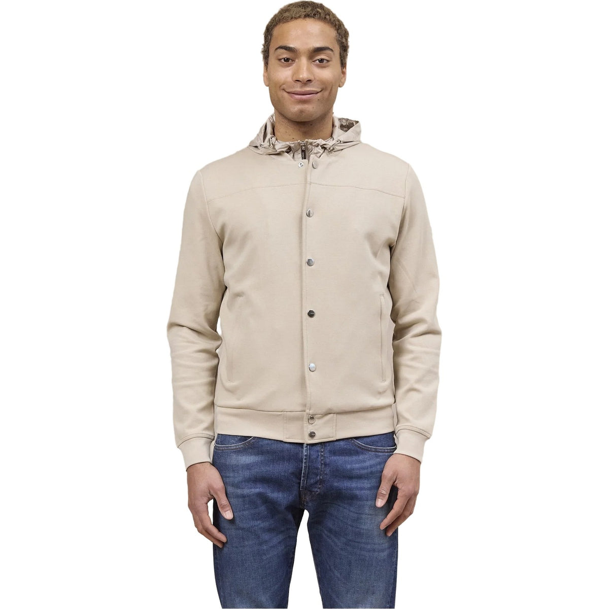Giubbini Uomo Heskimo - Bomber Capp Staccabie Supima C - Beige