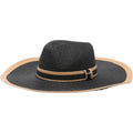 Cappelli da sole Donna Twinset - Cappello A Tesa Larga Con Profilo Bicolore - Nero