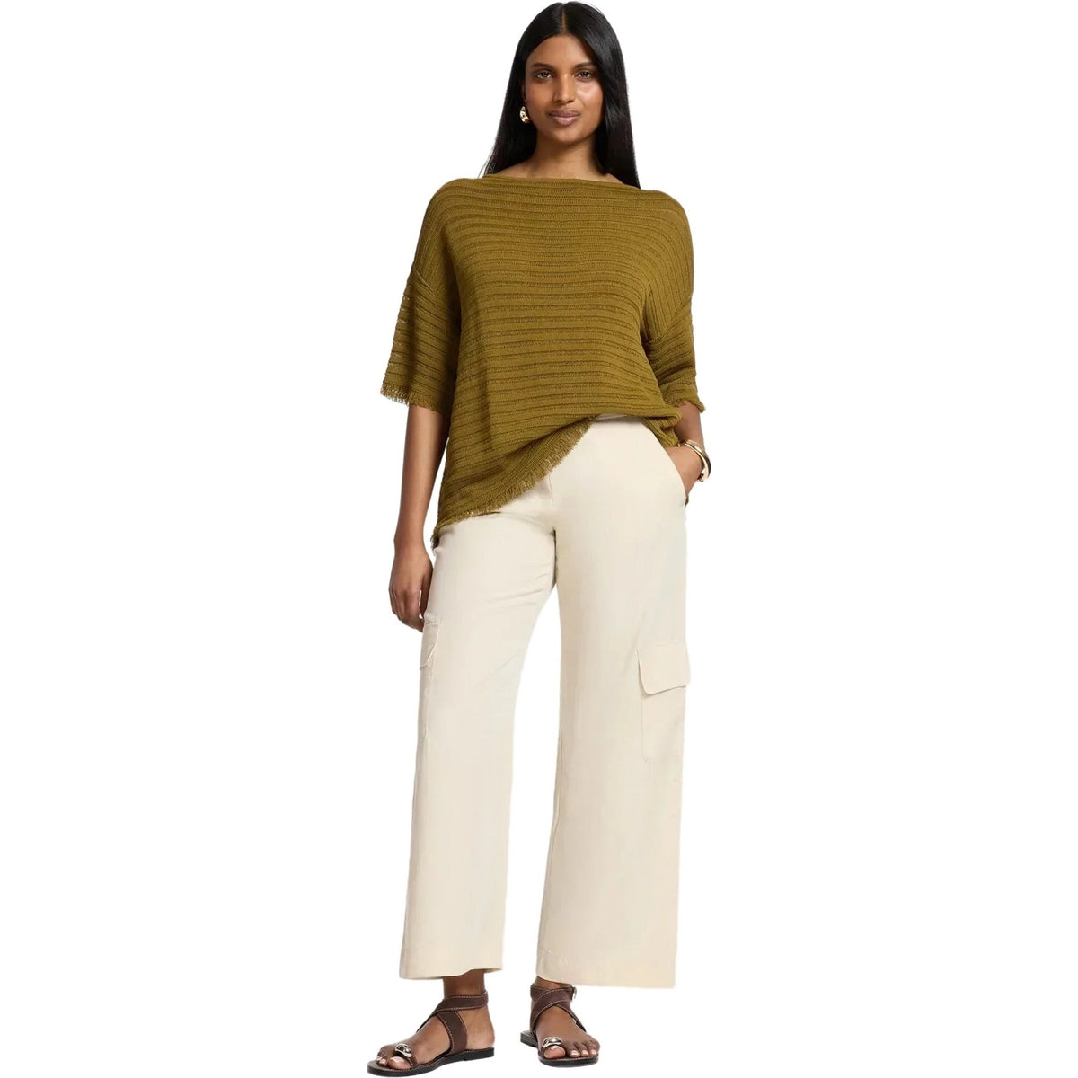Pantaloni Donna Elena Miro' - Pantalone - Beige-Gianni Foti