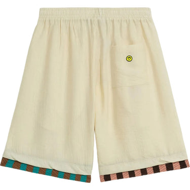 Pantaloncini Unisex Barrow - Popeline Shorts Unisex - Bianco