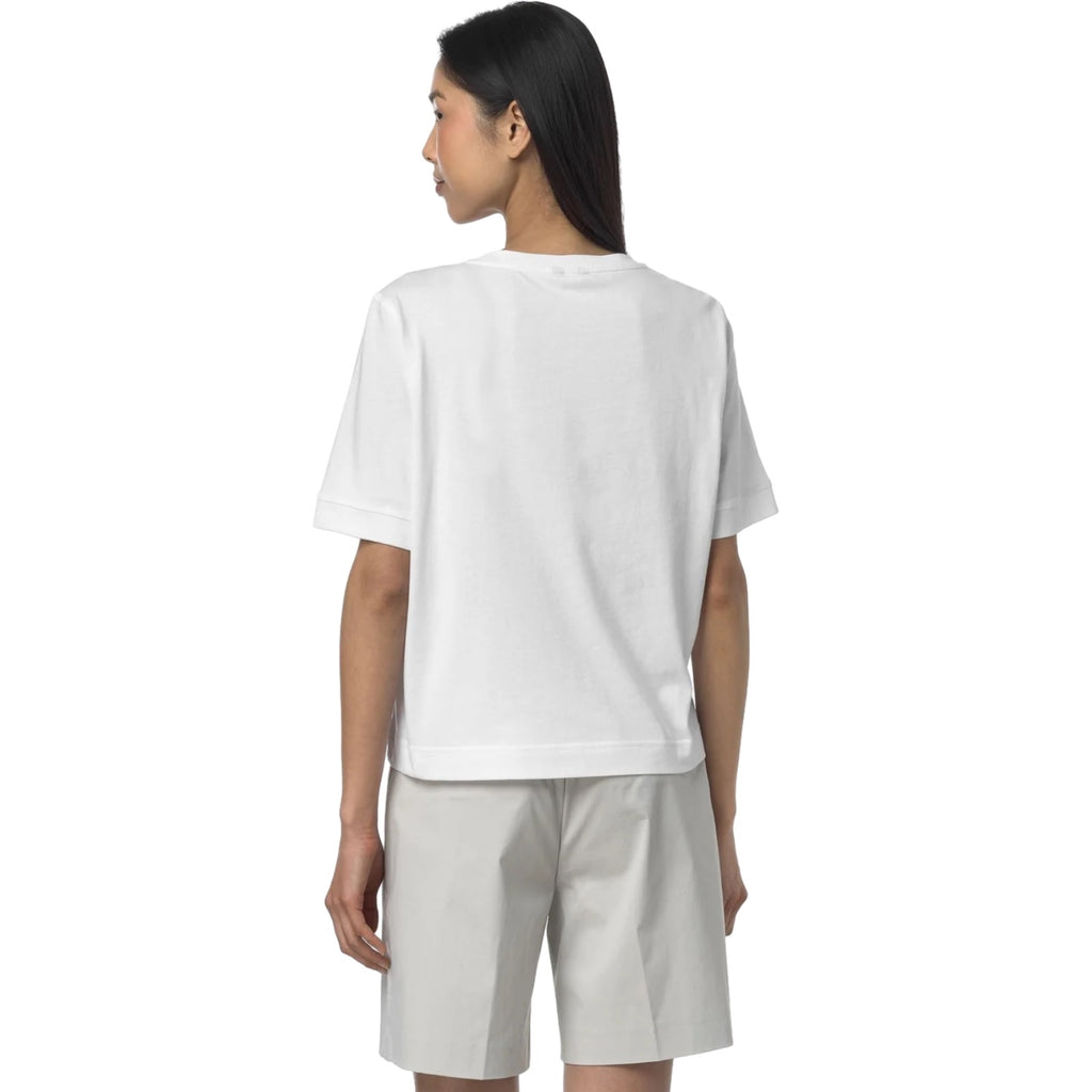 T-shirt Donna K-Way - Selune Jersey - Bianco-Gianni Foti