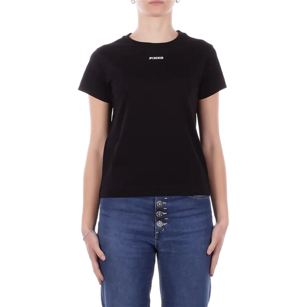 T-shirt Donna Pinko - Basico T-Shirt Jersey Logo Sta - Nero