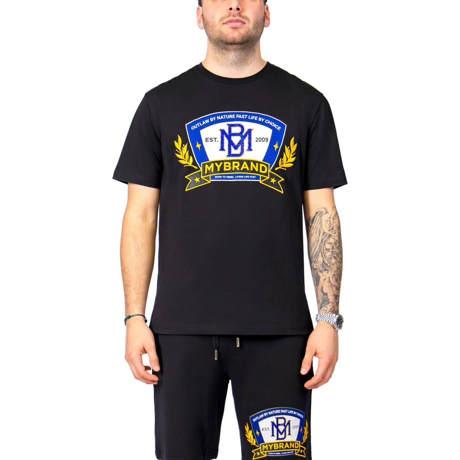 T-shirt Uomo My Brand - Royal MYBRAND Black - Nero