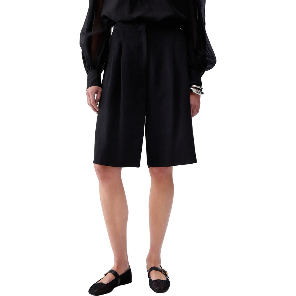 Pantaloni Donna Liu Jo - Pantalone tessuto - Nero-Gianni Foti