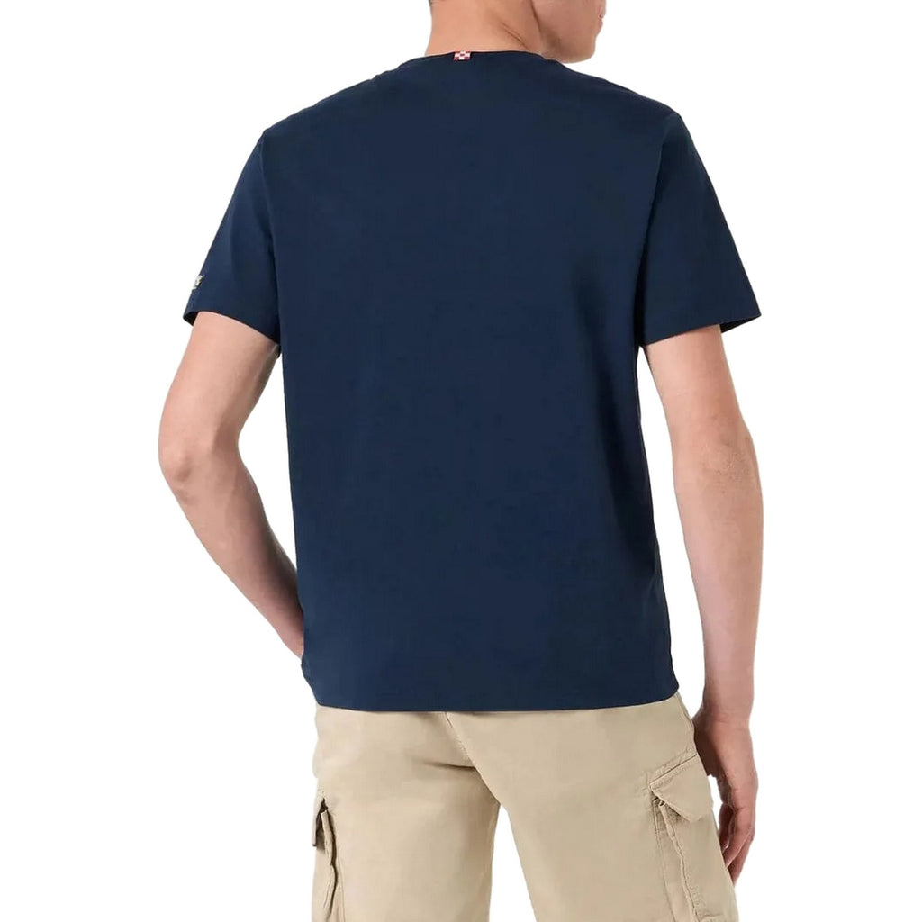 T-shirt Uomo Mc2 Saint Barth - T-Shirt With Embroidery - Blu