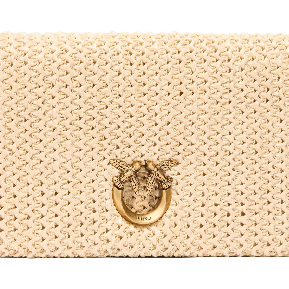 Borse a spalla Donna Pinko - Click Soft Horizontal Mini Raf - Beige