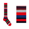 Calze Uomo Gallo - Uomo Lungo Co/Ly Leggero Righe Multicolor - Multicolore