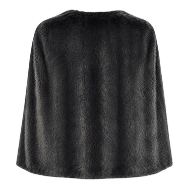 Giacche Donna Twinset - Giacca/Cappa A Fibra Lunga - Nero