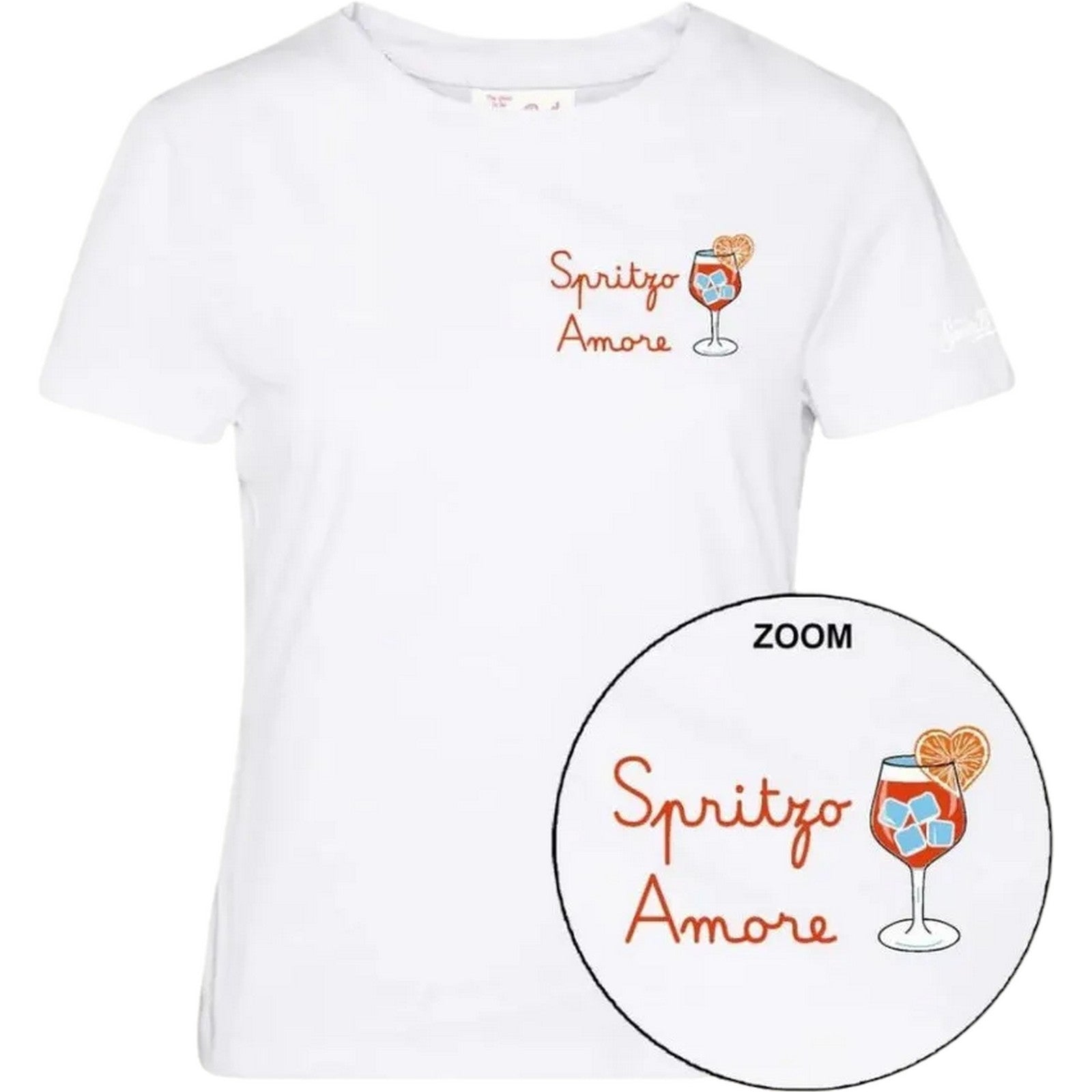 T-shirt Donna Mc2 Saint Barth - Emilie - Bianco