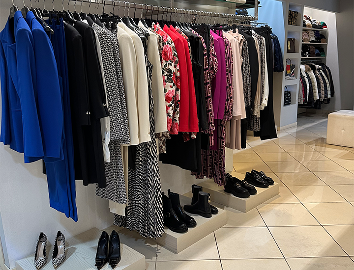 Reparto donna della boutique Gianni Foti
