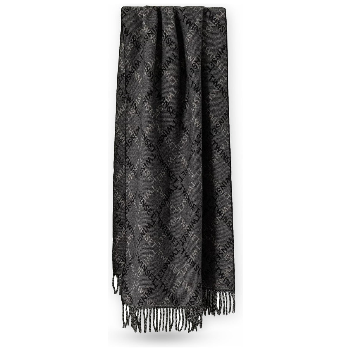 Sciarpe Donna Twinset - Sciarpa In Tessuto Jacquard - Nero