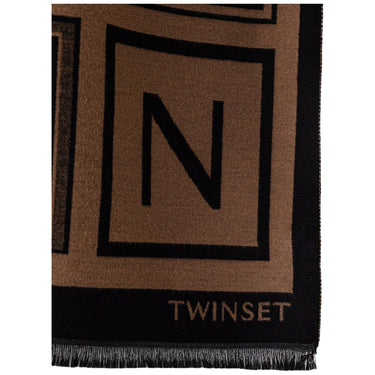 Stole Donna Twinset - Stola In Tessuto Jacquard 262TA4340 - Nero