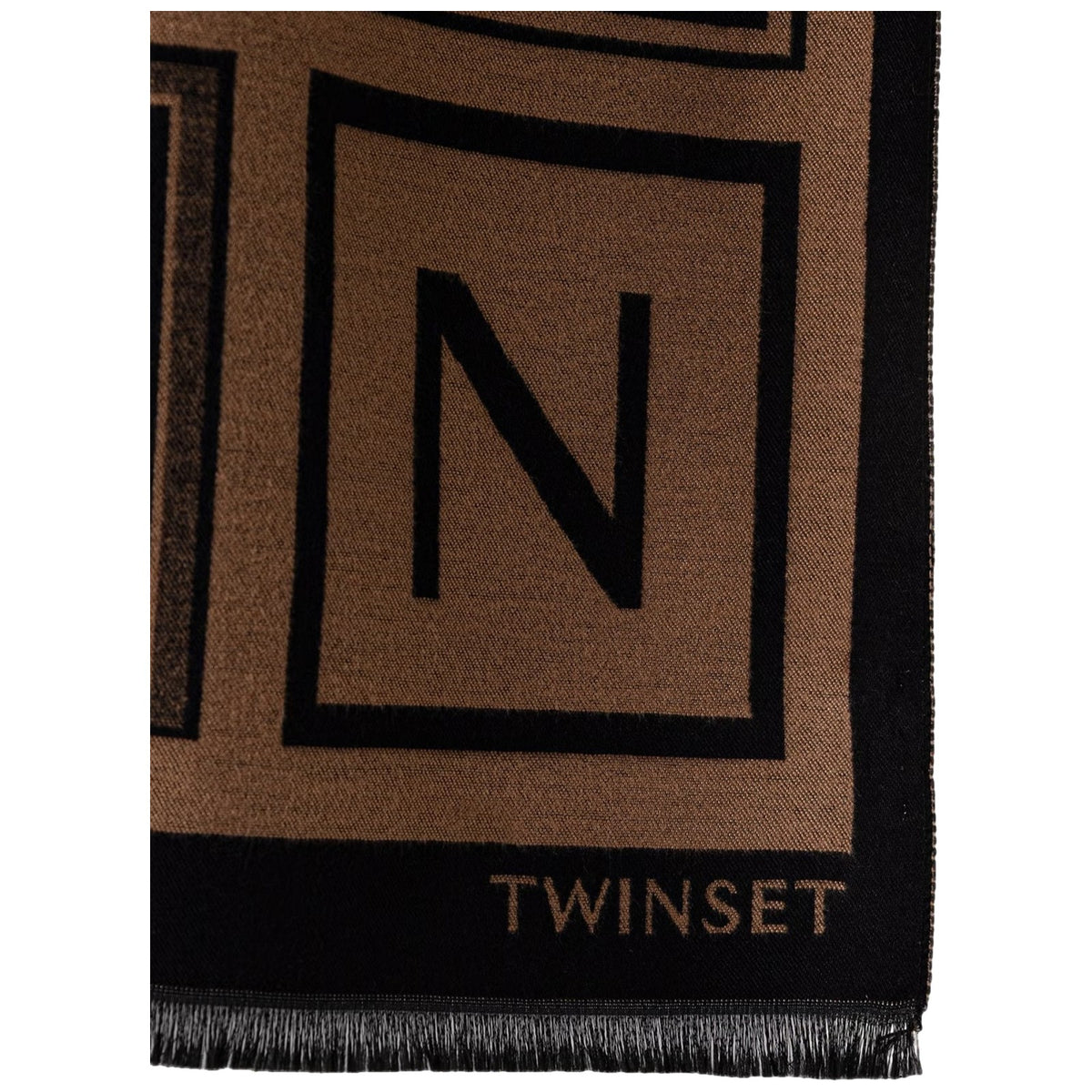 Stole Donna Twinset - Stola In Tessuto Jacquard 262TA4340 - Nero