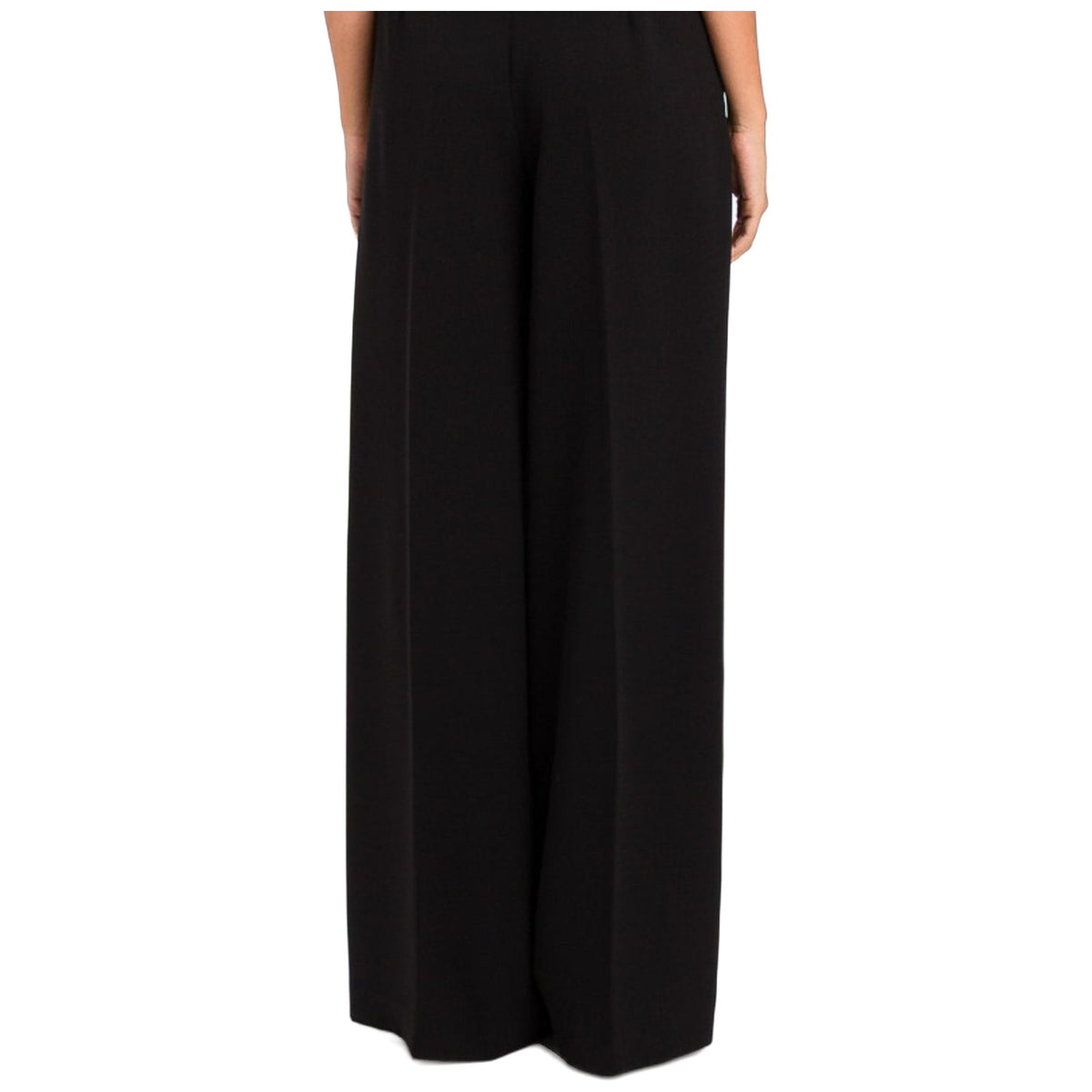 Pantaloni Donna Twinset - Pantalone Largo Con Pieghe - Nero