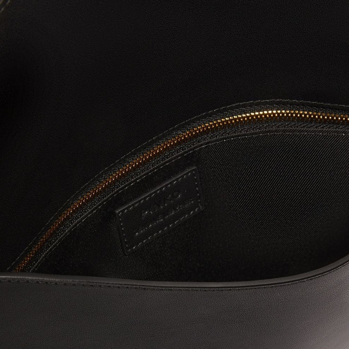 Borse a spalla Donna Pinko - Flat Purse Handle Vitello Seta - Nero