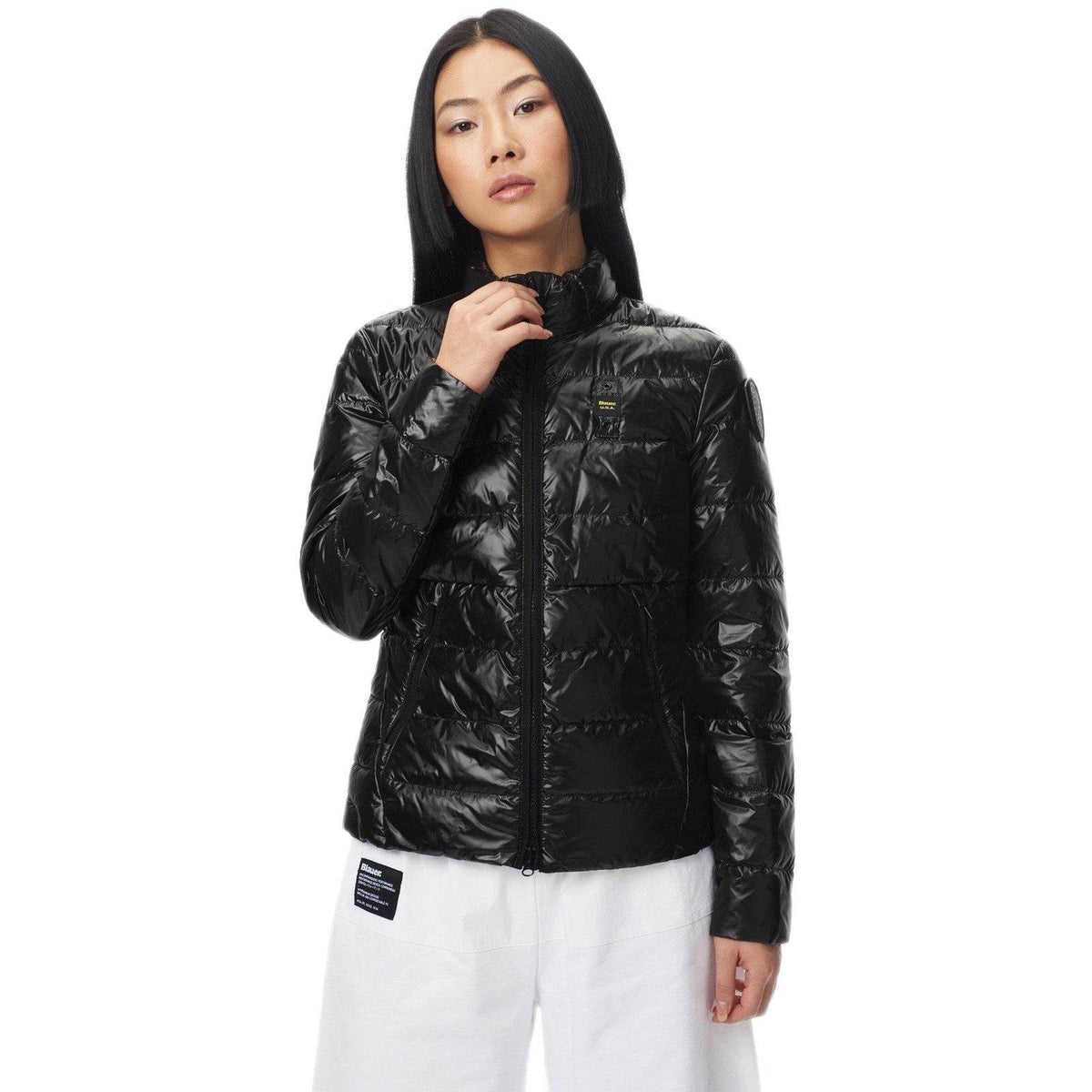 Giubbini Donna Blauer - Giubbini Corti Imbottito Piuma - Nero
