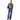 Pantaloni Donna Liu Jo - Pant.Straight Awry Reg.W. - Blu