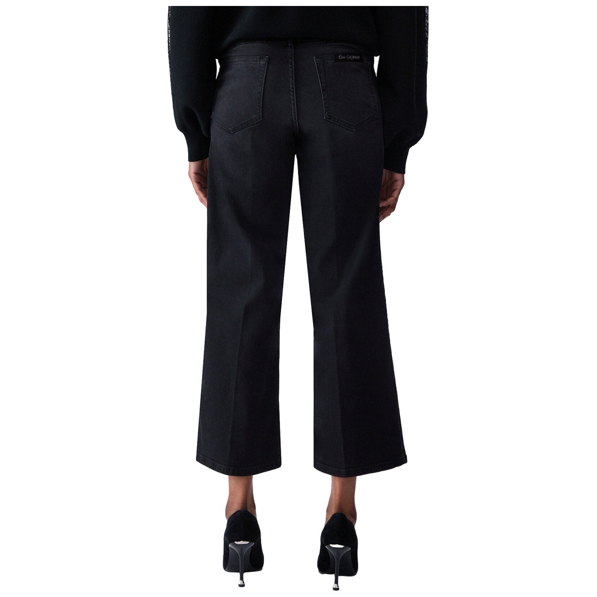 Pantaloni Donna Liu Jo - B.Up Flare Cropped Reg.W. - Nero