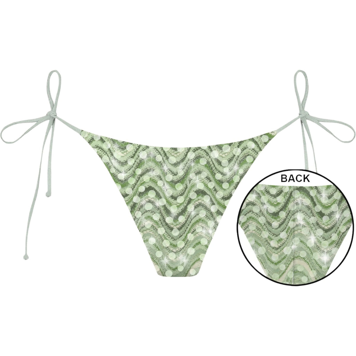 Slip, tanga e culotte Donna Mc2 Saint Barth - V String Brazilian Bottom - Verde