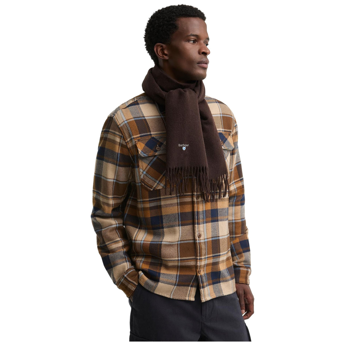Sciarpe Unisex Barbour - Plain Lambswool Scarf - Ruggine