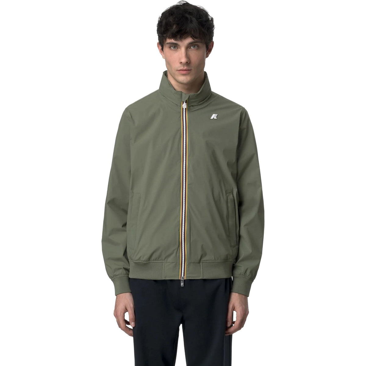 Giubbotti Uomo K-Way - Amaury Stretch Nylon Jersey - Verde