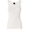 Canotte e top Donna Pinko - Calcolatore Canottiera Costina - Bianco