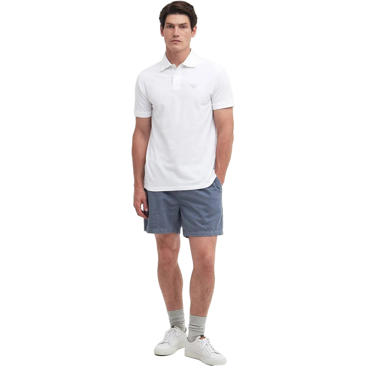 Polo Uomo Barbour - Lightweight Sports Polo Shirt - Bianco