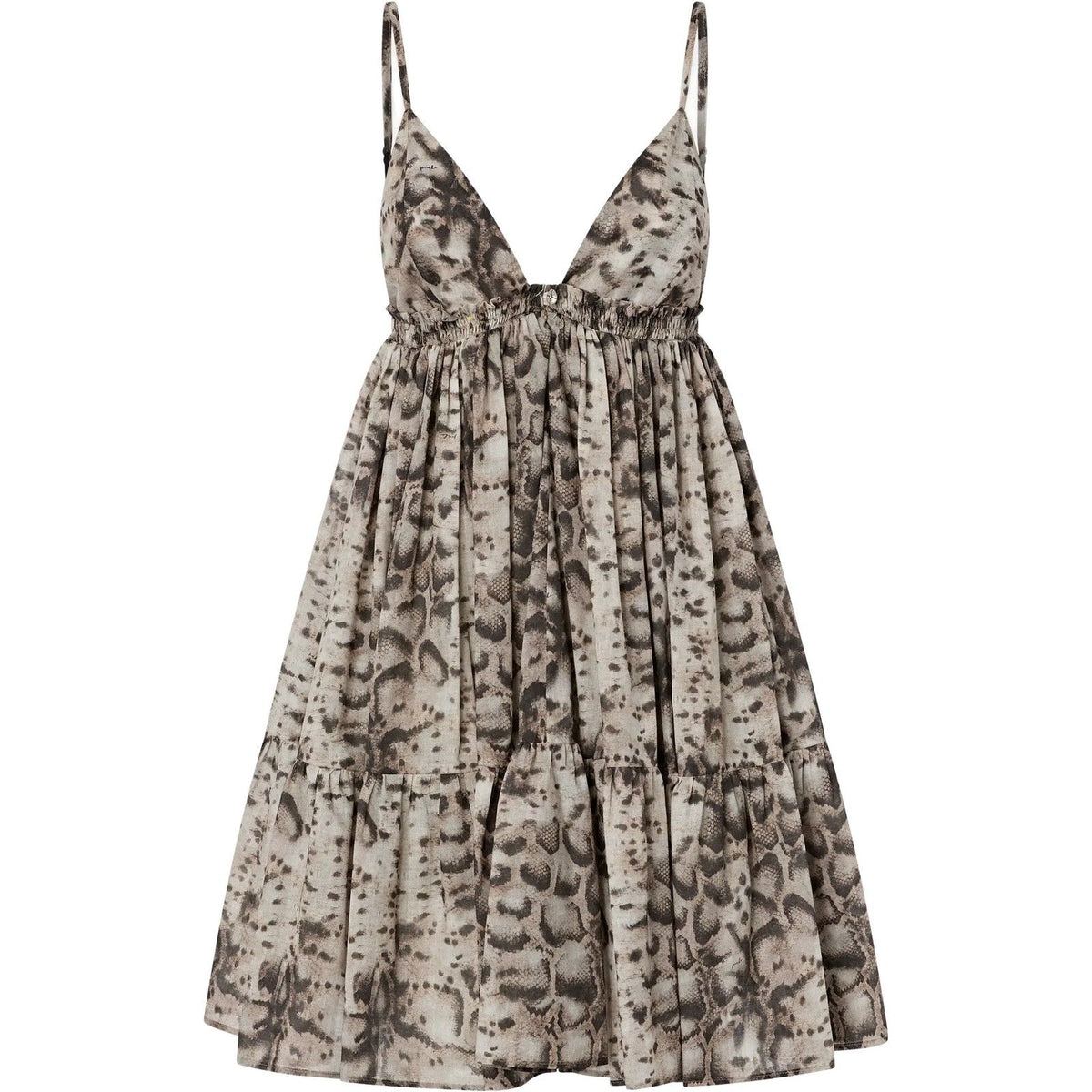 Vestiti da sera e cerimonia Donna Pinko - Adrano Abito Mussola Stampa Sn - Beige