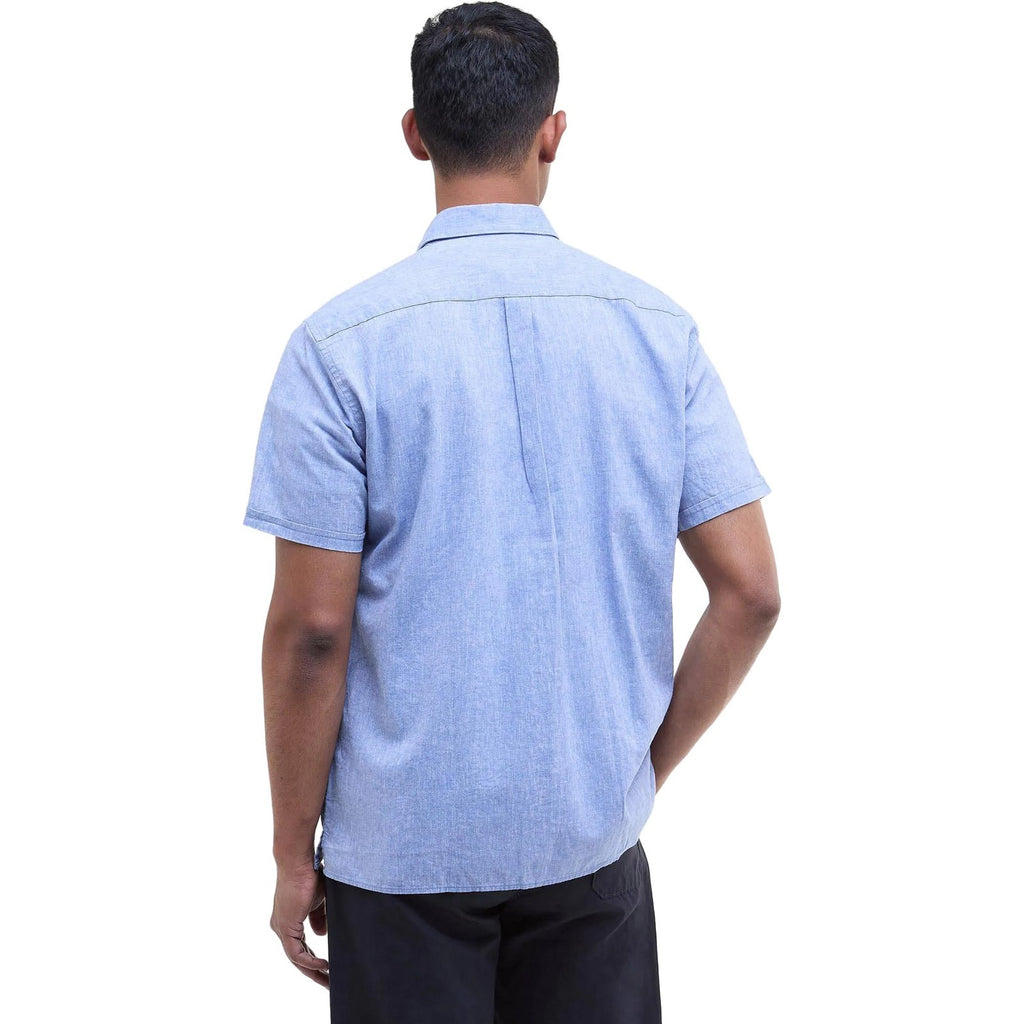 Camicie casual Uomo Barbour - Nelson S/S Summer Fit Shirt - Blu