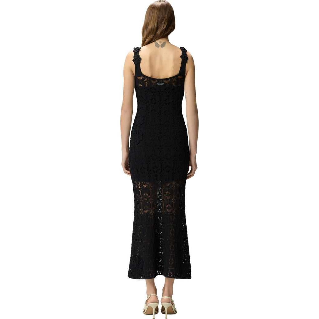 Vestiti da sera e cerimonia Donna Pinko - Juncus Abito Crochet Sewon Flo - Nero