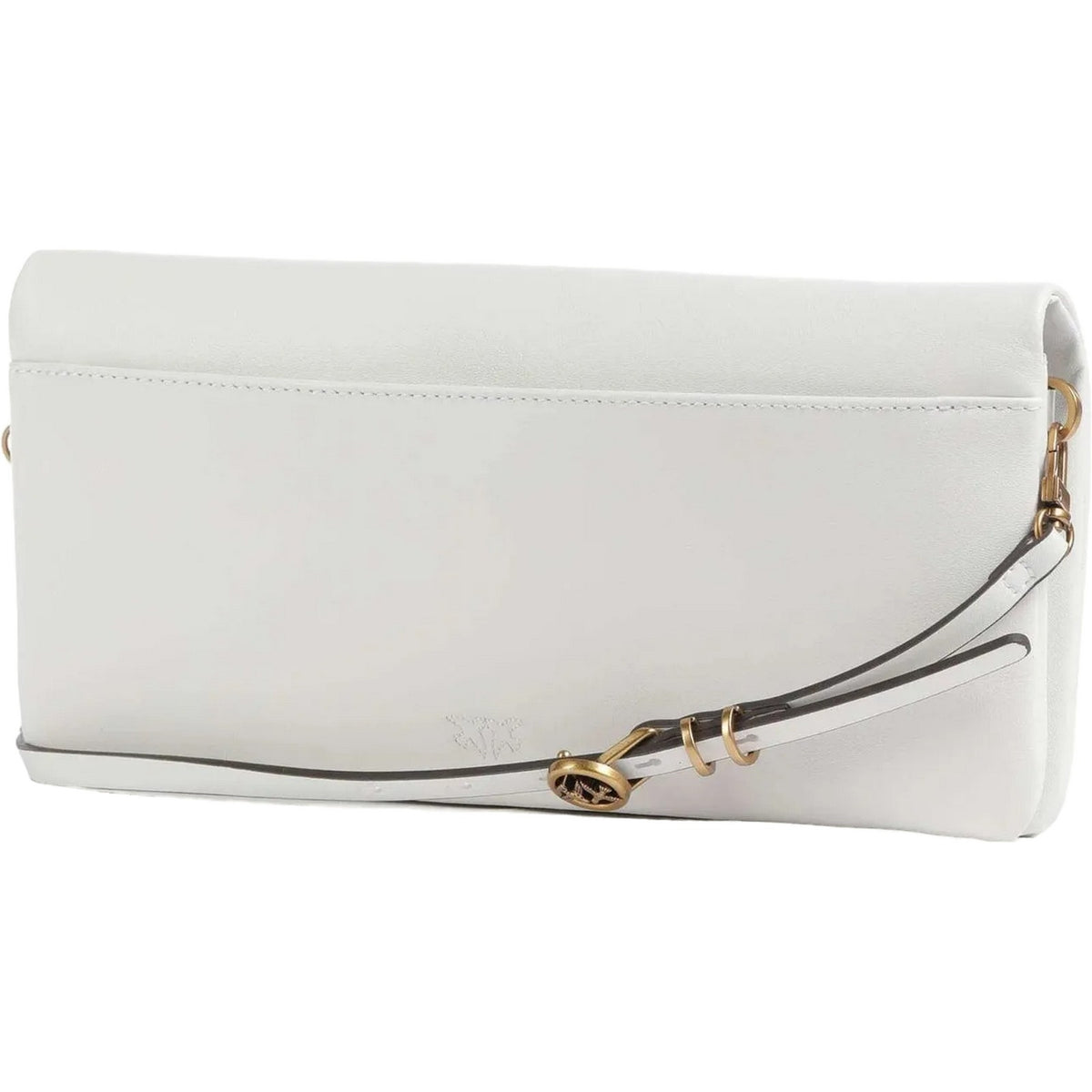 Borse a spalla Donna Pinko - Click Soft Horizontal Classic - Bianco