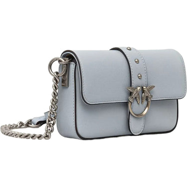 Borse a spalla Donna Pinko - Love One Slouchy Baby Vitello - Azzurro