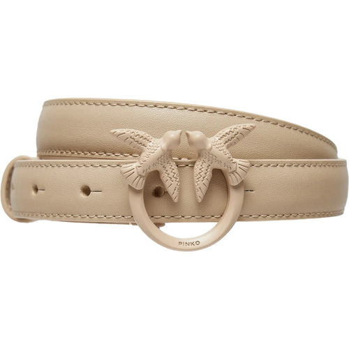 Cinture Donna Pinko - Love Berry H3 Belt Vit.seta Bl - Beige