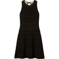 Vestiti casual Donna Twinset - Abito Corto In Maglia Smanicato Mix Punti - Nero