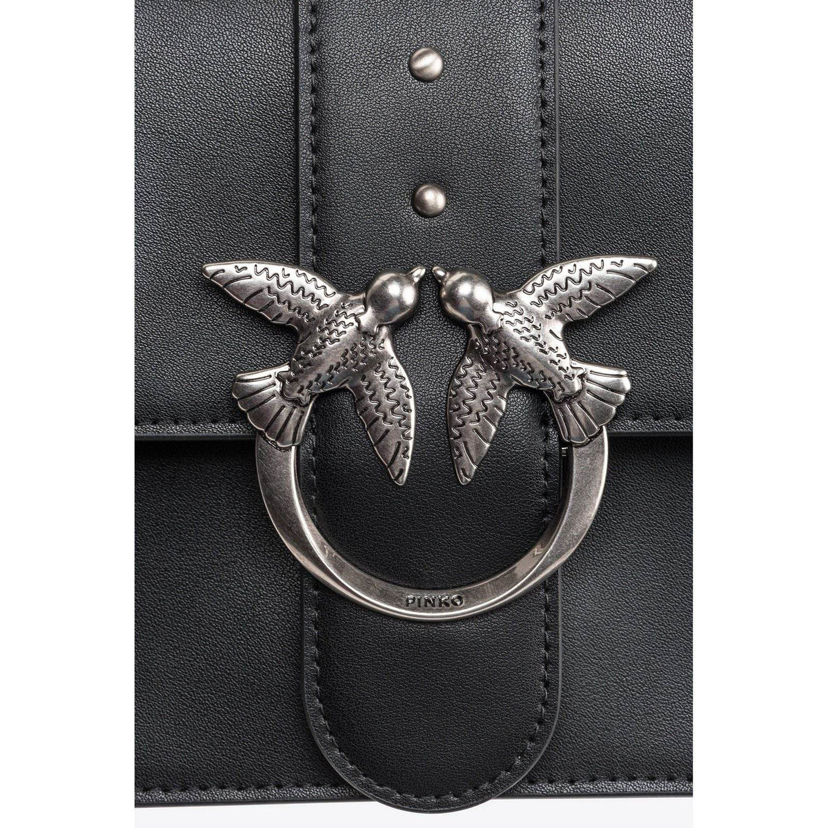 Borse a spalla Donna Pinko - Love One Classic Cl Vitello Se - Nero