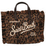 Borse a spalla Unisex Mc2 Saint Barth - Small Bag with Strap Vanity Mini Felt N Dark Leopard 18 Emb - Multicolore