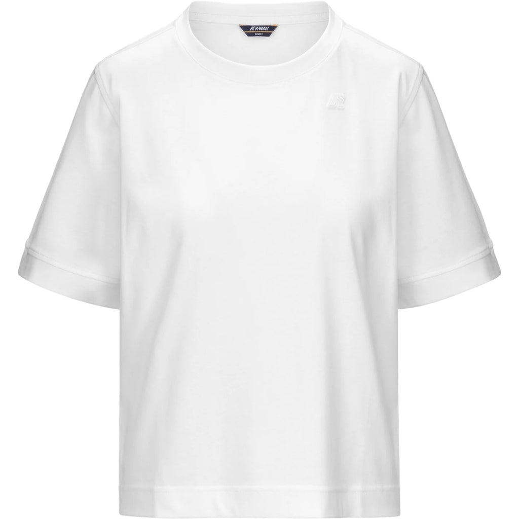 T-shirt Donna K-Way - Selune Jersey - Bianco-Gianni Foti