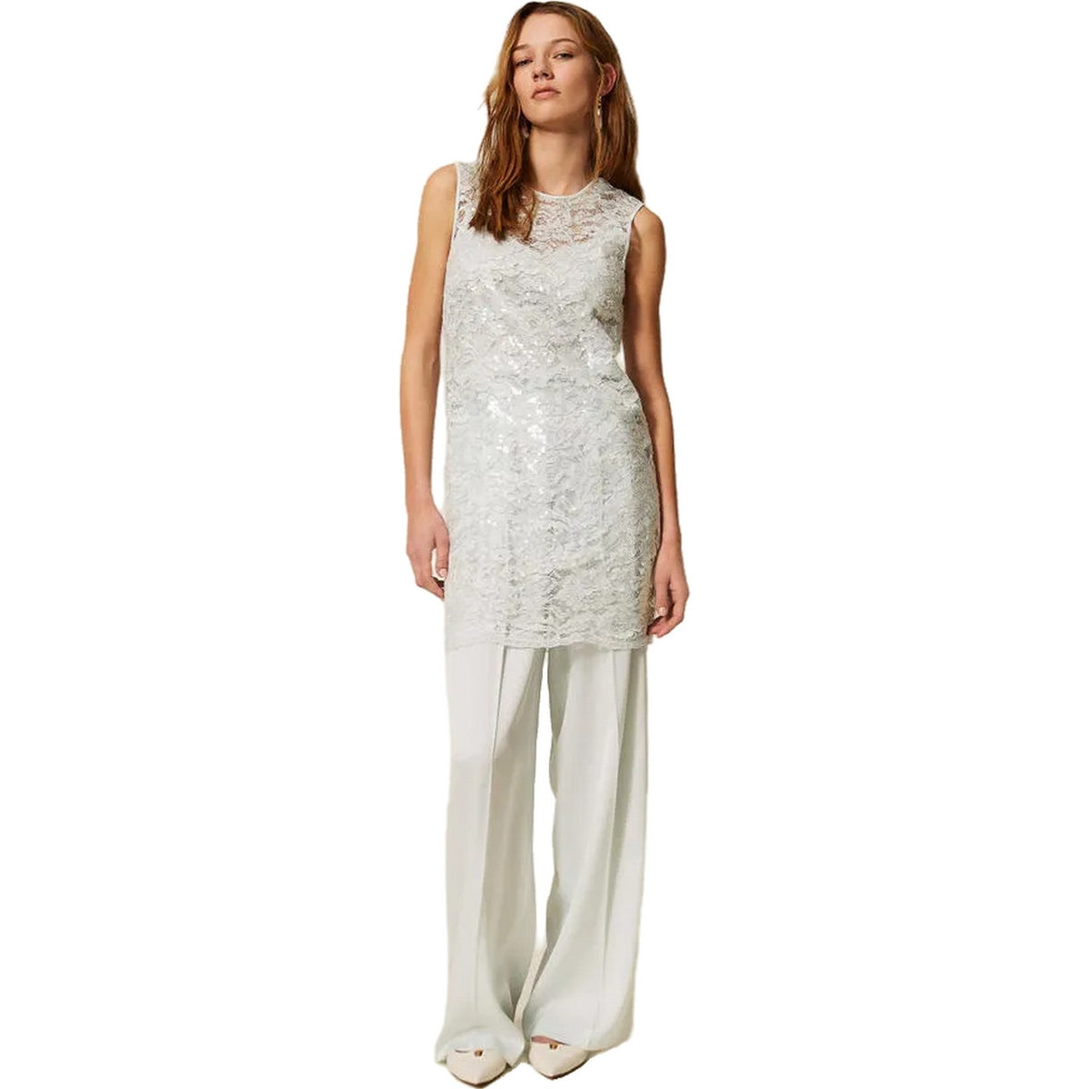 Vestiti casual Donna Twinset - Abito Corto S/Maniche - Celeste
