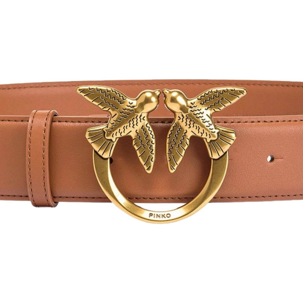 Cinture Donna Pinko - Love Berry H4 Belt Vitello Set - Marrone
