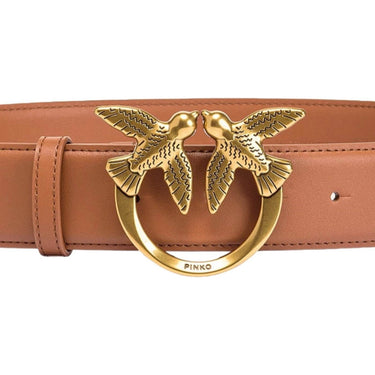 Cinture Donna Pinko - Love Berry H4 Belt Vitello Set - Marrone di Pinko su Gianni Foti
