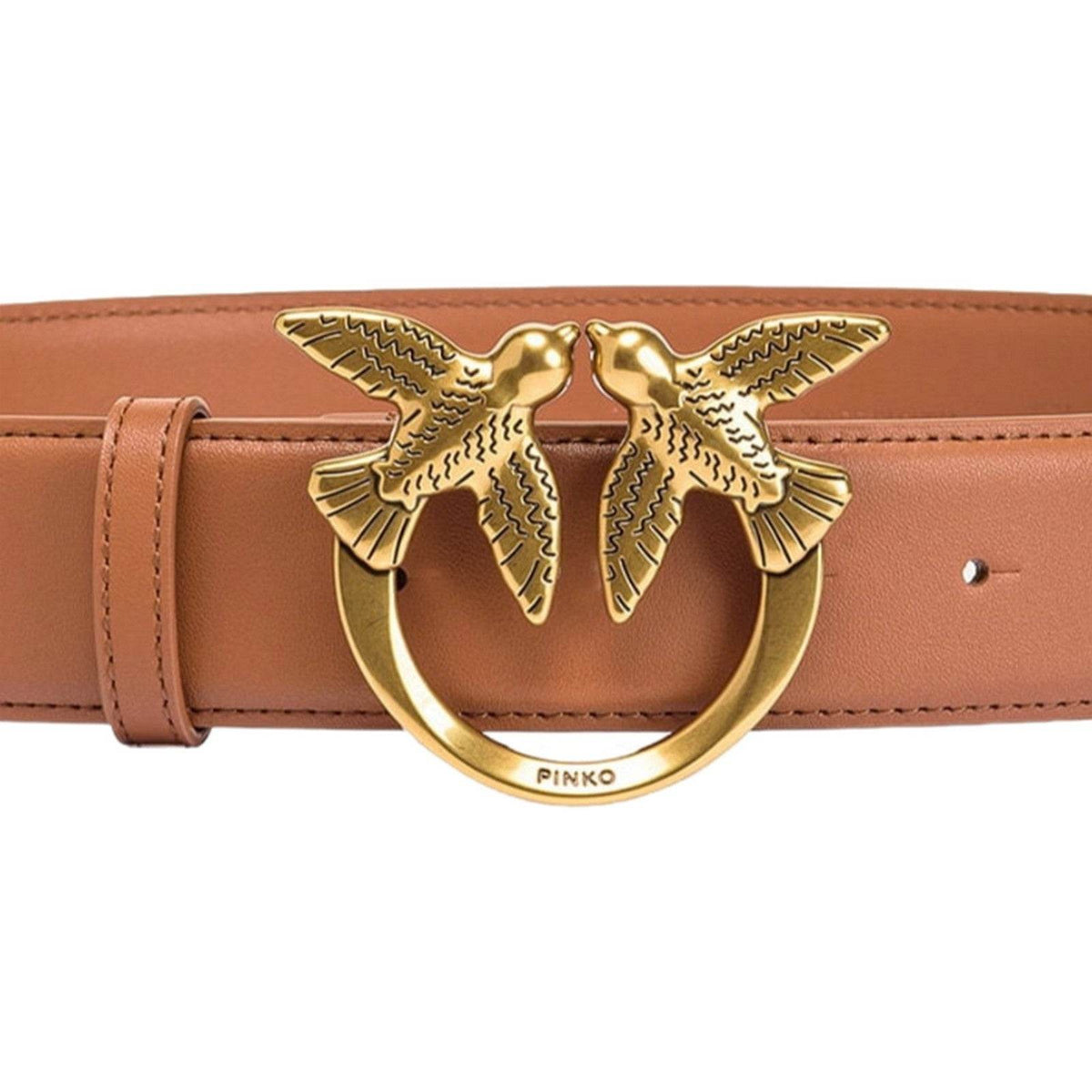 Cinture Donna Pinko - Love Berry H4 Belt Vitello Set - Marrone
