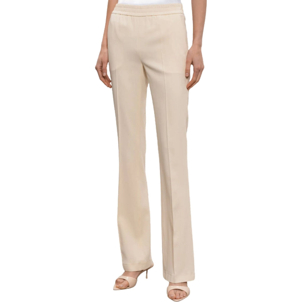 Pantaloni Donna Twinset - Pantalone Flare Con Elastico In Vita - Beige