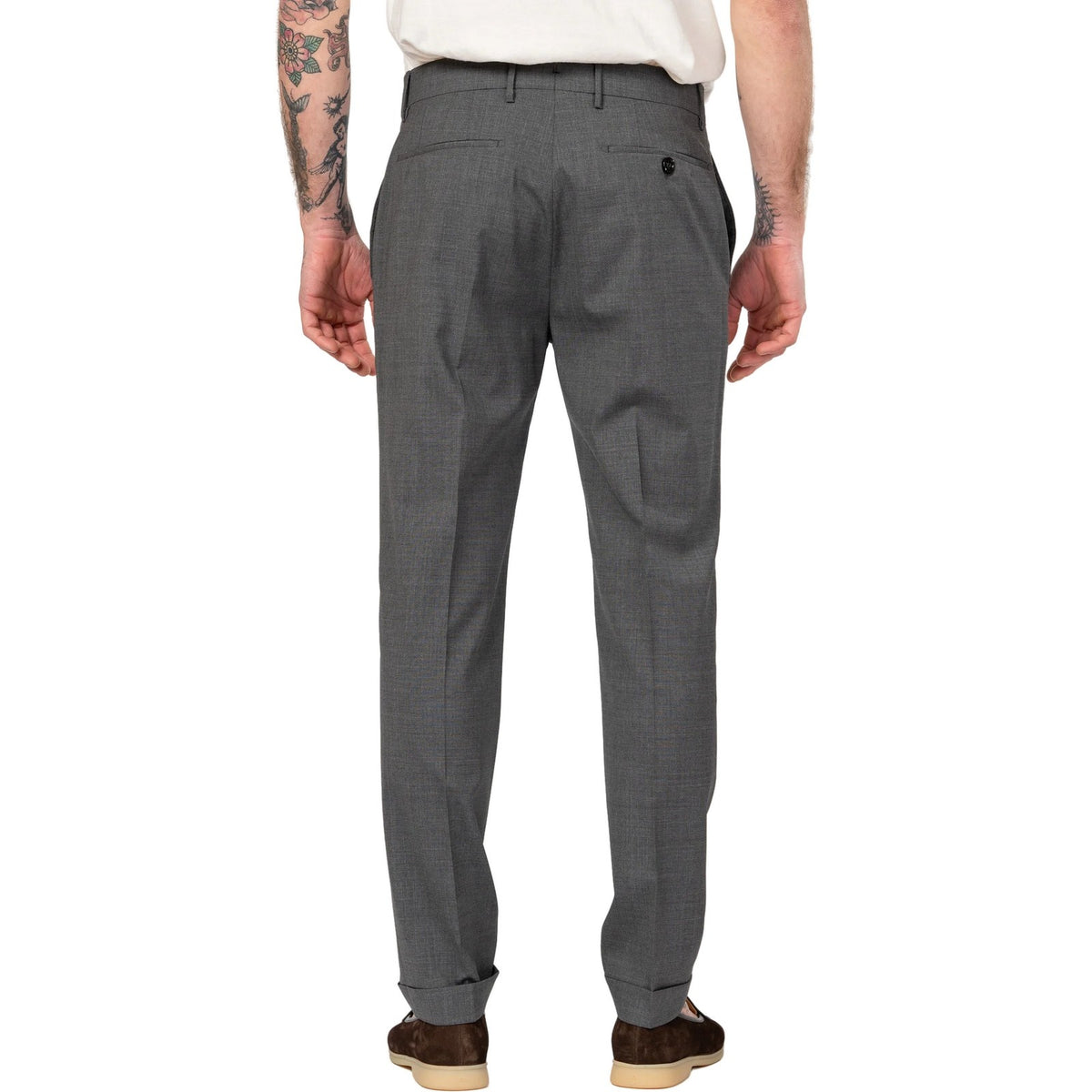 Pantaloni Uomo Berwich - Pantalone chiaia - Blu-Gianni Foti