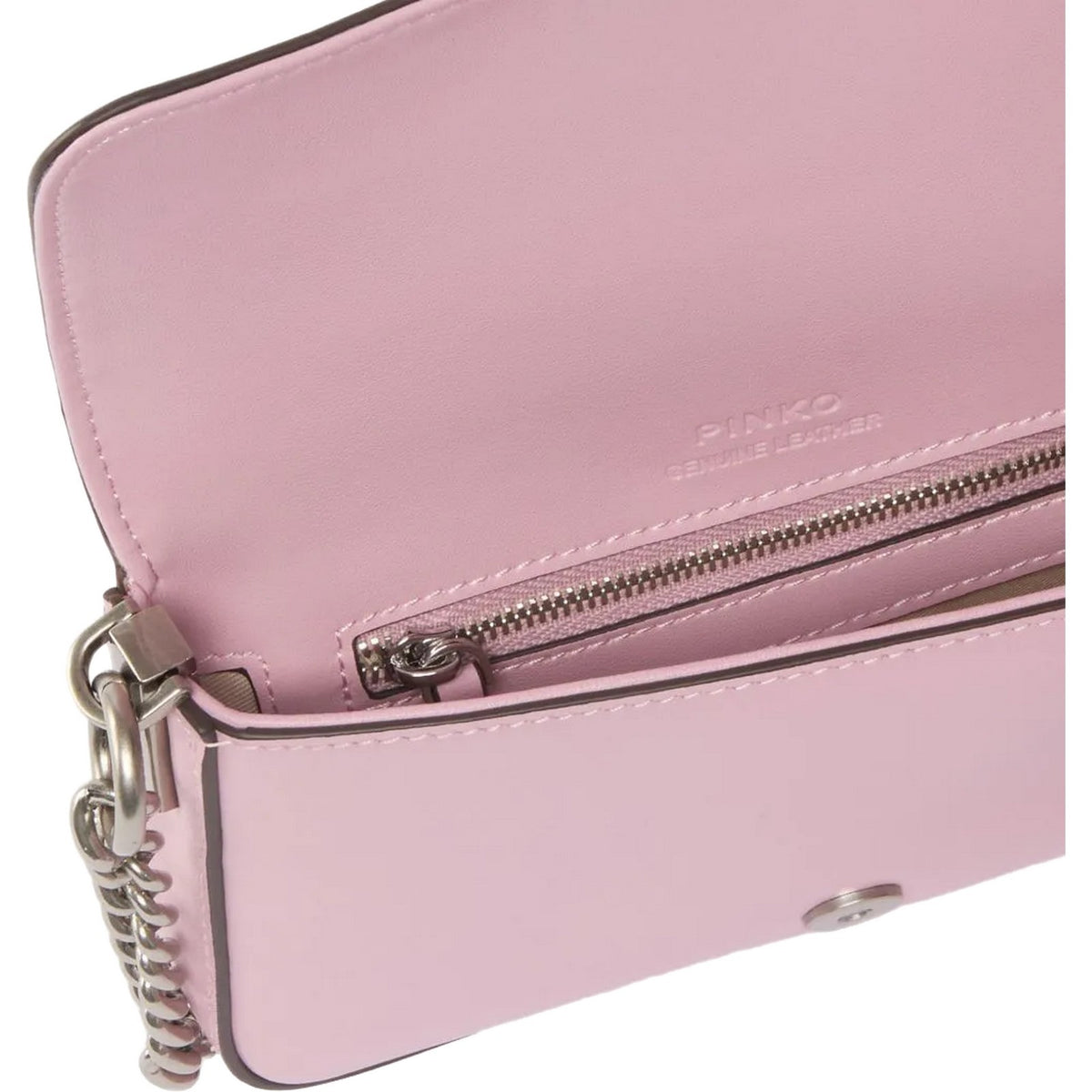 Borse a spalla Donna Pinko - Love One Slouchy Baby Vitello - Rosa