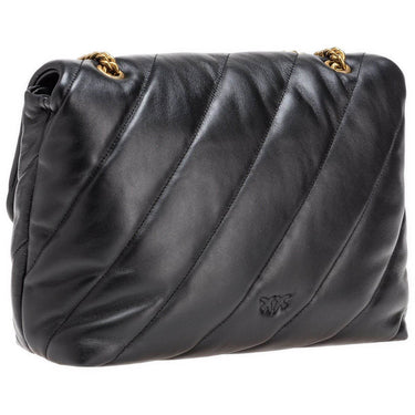 Borse a spalla Donna Pinko - Love Big Puff Cl Sheep Nappa - Nero