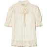 Camicie Donna Twinset - Camicia Maniche 3/4 In Pizzo - Bianco