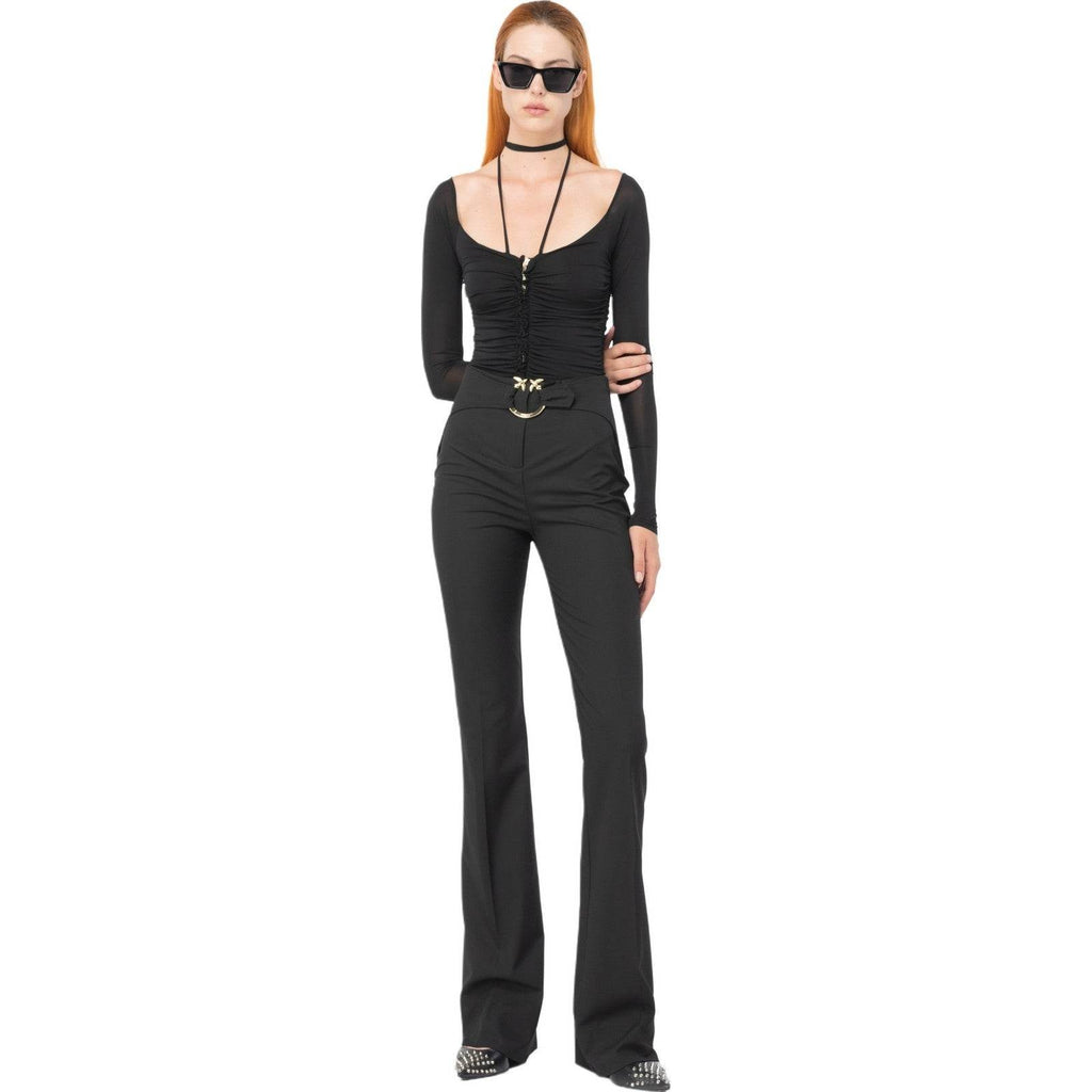 Pantaloni Donna Pinko - Phanton Pantalone Poly Viscosa - Nero