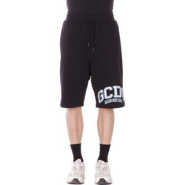 Pantaloncini Uomo Gcds - Logo Lounge Sweatshorts - Nero-Gianni Foti