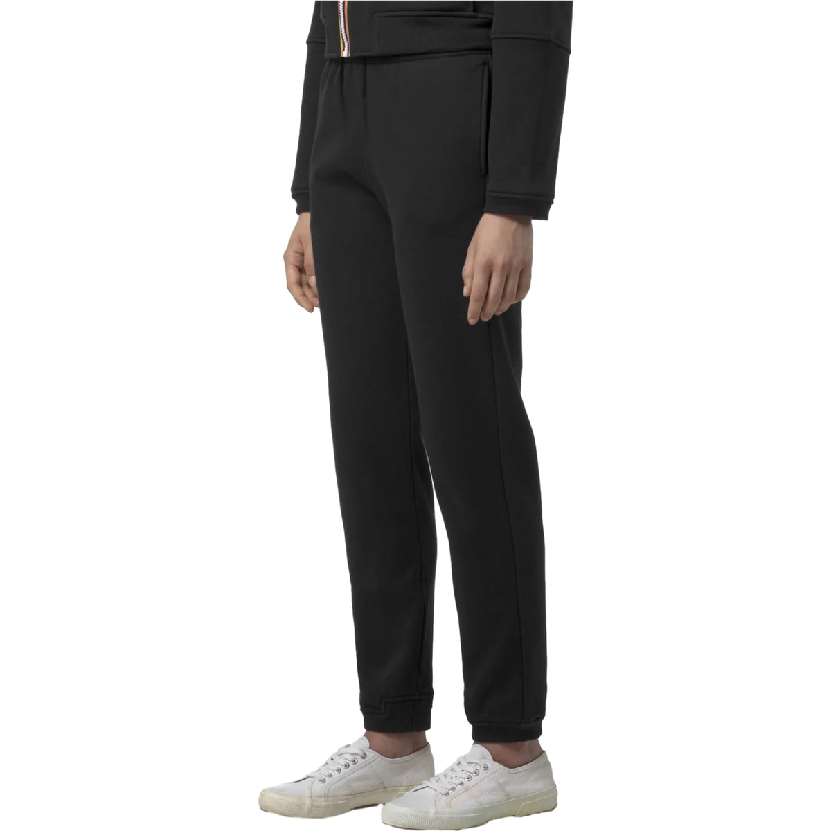Pantaloni Uomo K-Way - Philbert Brushed Pc - Nero-Gianni Foti